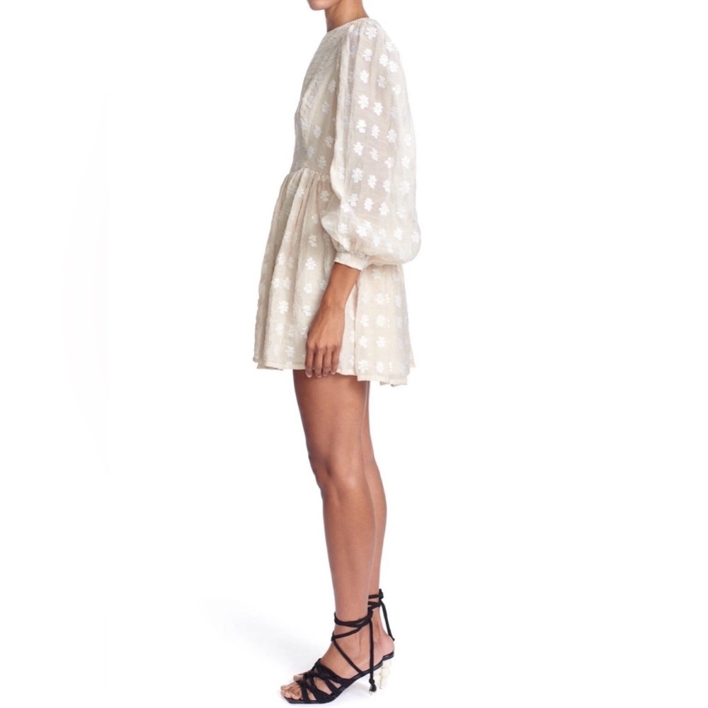 NWT CLC Corey Lynn Calter Divine Ivory Floral V Back Mini Dress Size Large - Picture 2 of 16